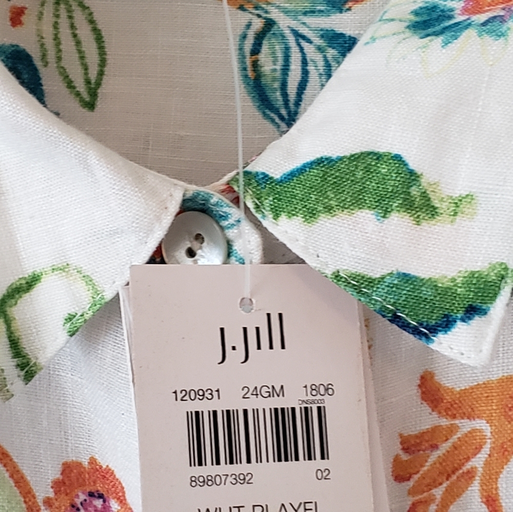 J Jill Sleeveless Linen Top